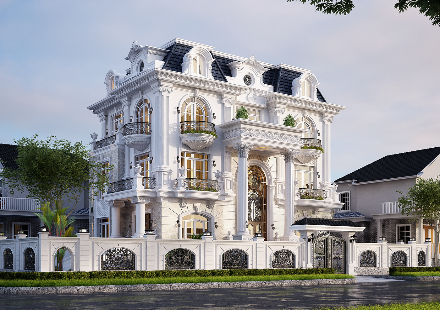 Unveil notes when building classic villas